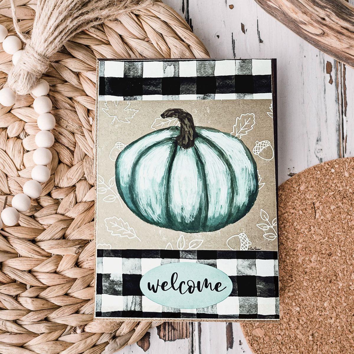 Teal Welcome Gia Roma