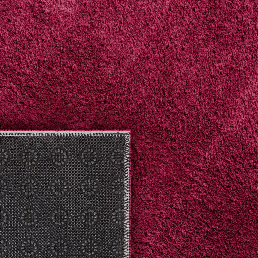 Soft Area Rug with Anti-Slip Backing Washable - Red RugYourHome