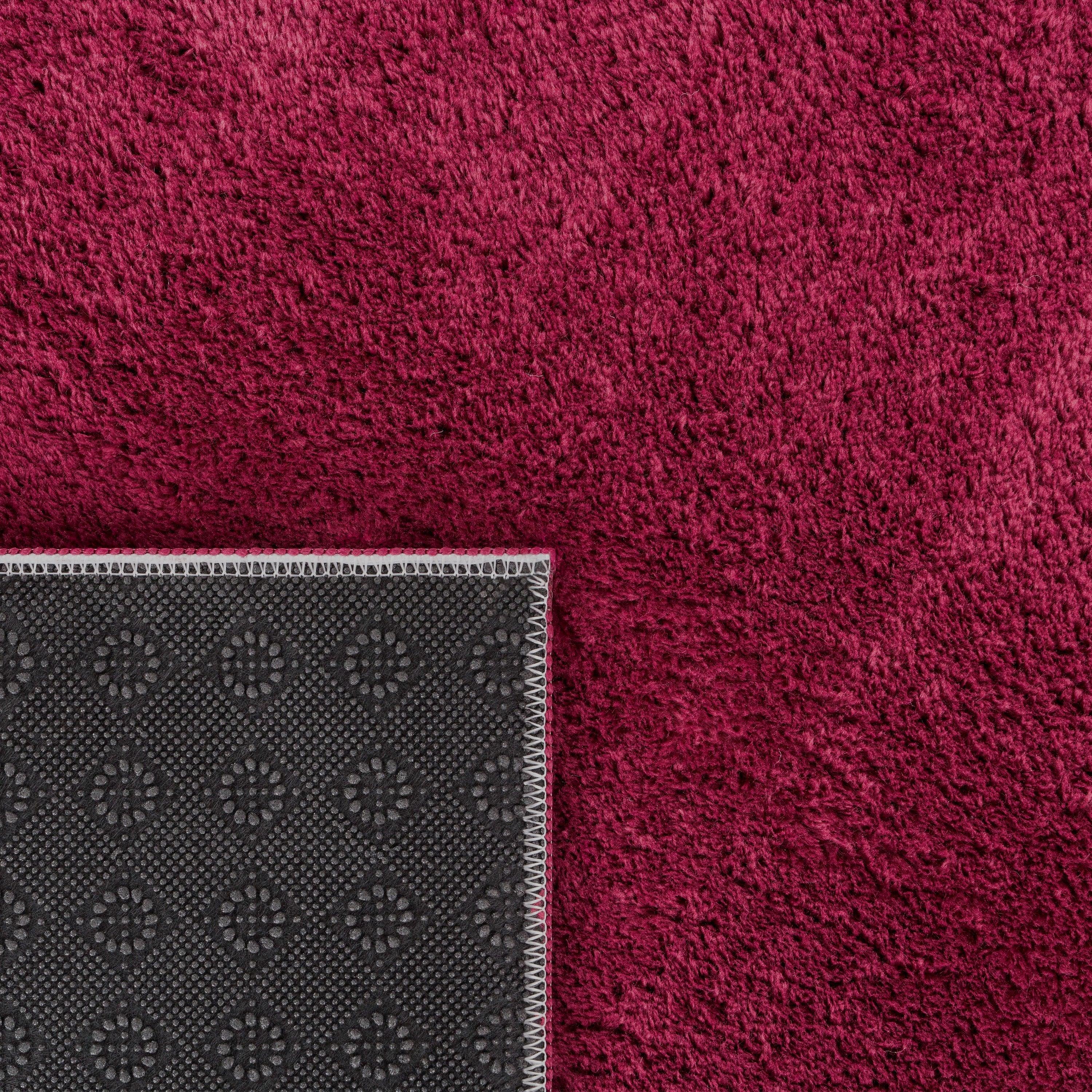 Soft Area Rug with Anti-Slip Backing Washable - Red RugYourHome