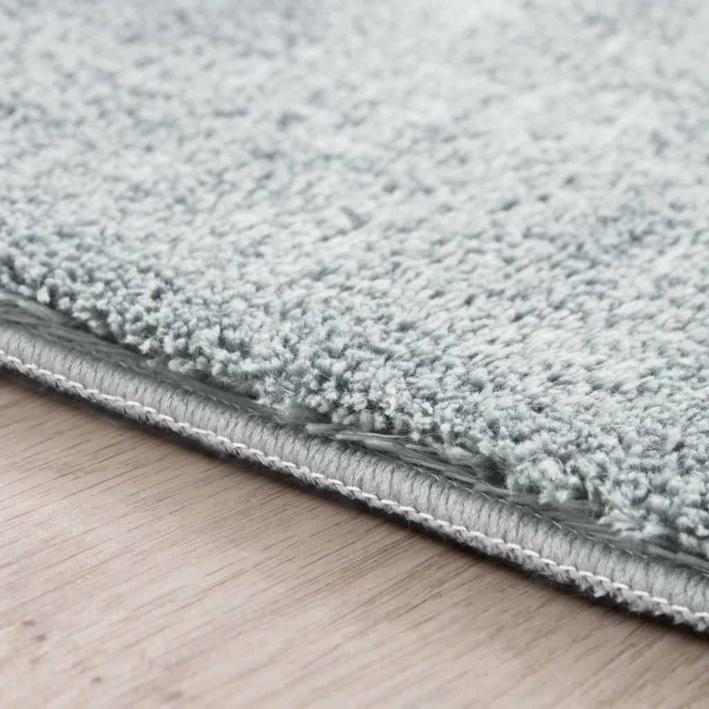 Soft Area Rug with Anti-Slip Backing Washable - Grey RugYourHome