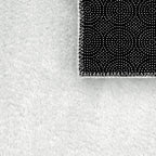 Soft Area Rug with Anti-Slip Backing Washable - Silver RugYourHome