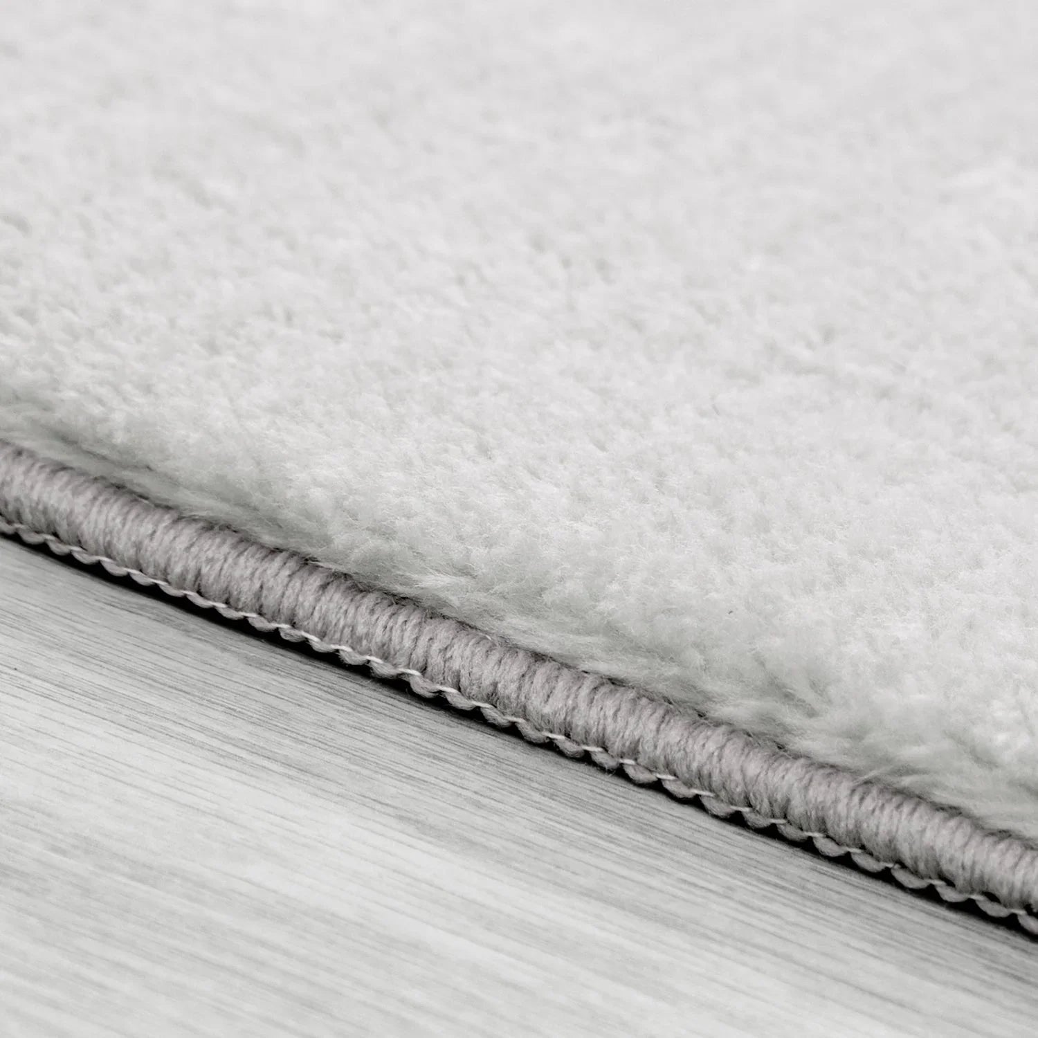 Soft Area Rug with Anti-Slip Backing Washable - Silver RugYourHome
