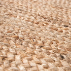 Jute Rug Kaia Hand-Woven with Natural Fibers in Wooden Brown RugYourHome