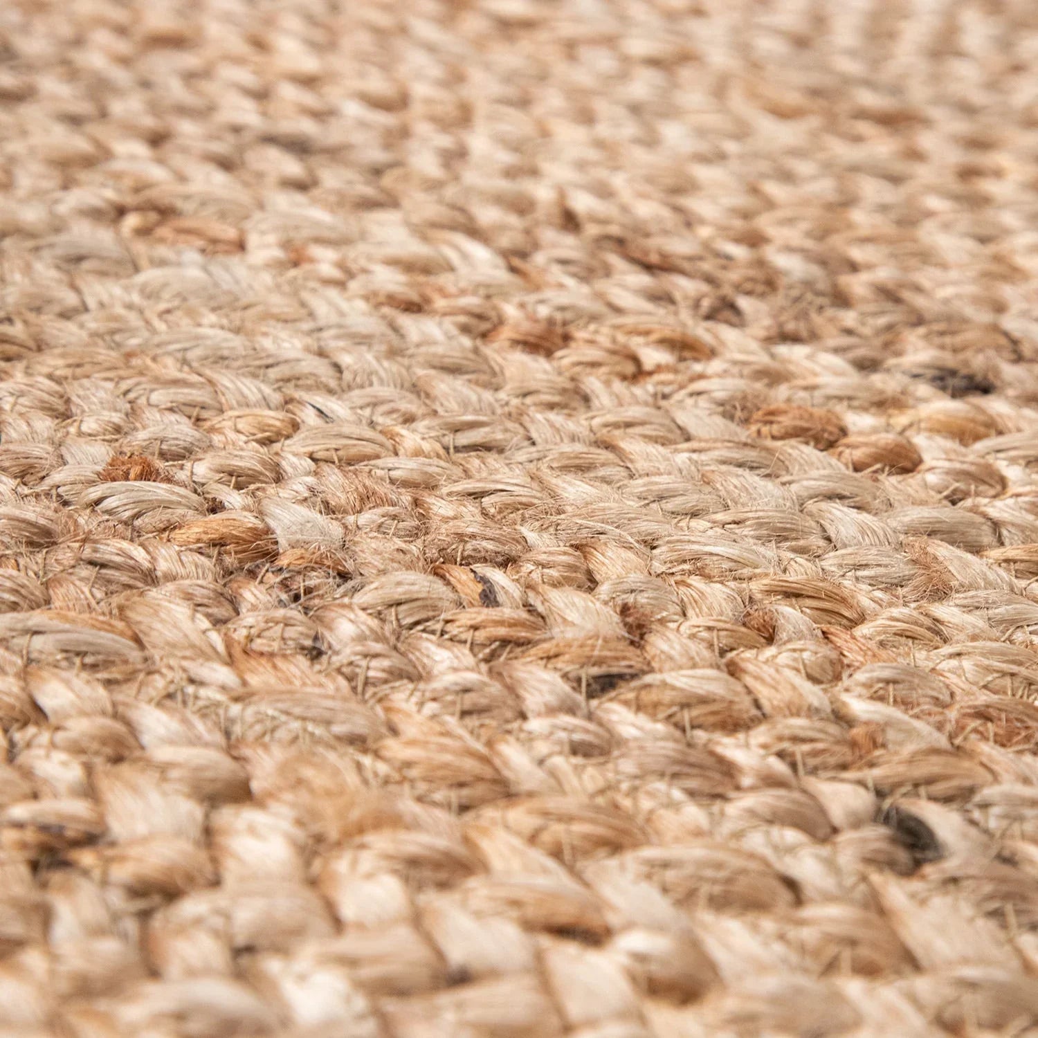 Jute Rug Kaia Hand-Woven with Natural Fibers in Wooden Brown RugYourHome