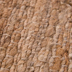 Jute Rug Kaia Hand-Woven with Natural Fibers in Nature Brown RugYourHome