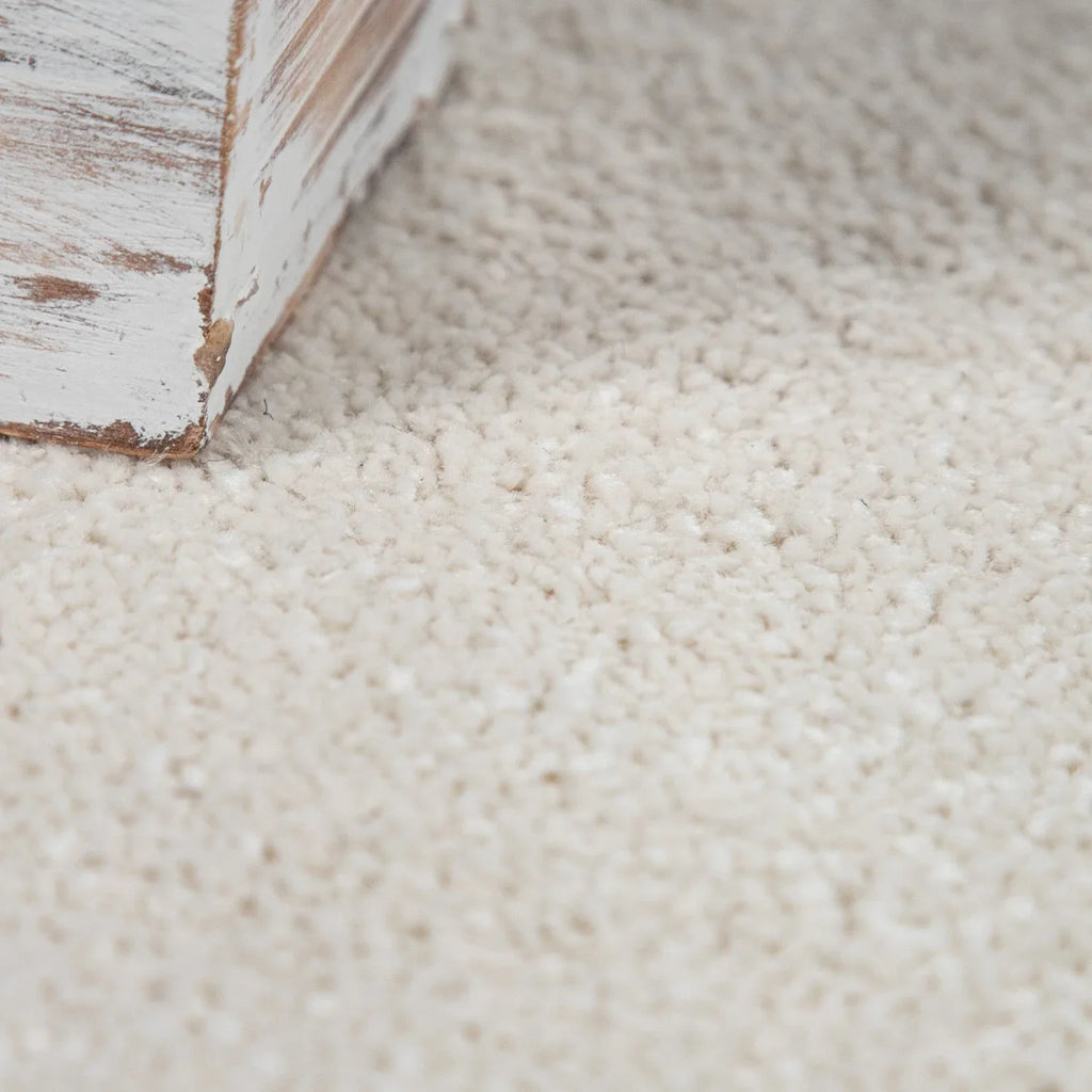 Solid Flatweave Rug Porto for Living Room - Cream RugYourHome