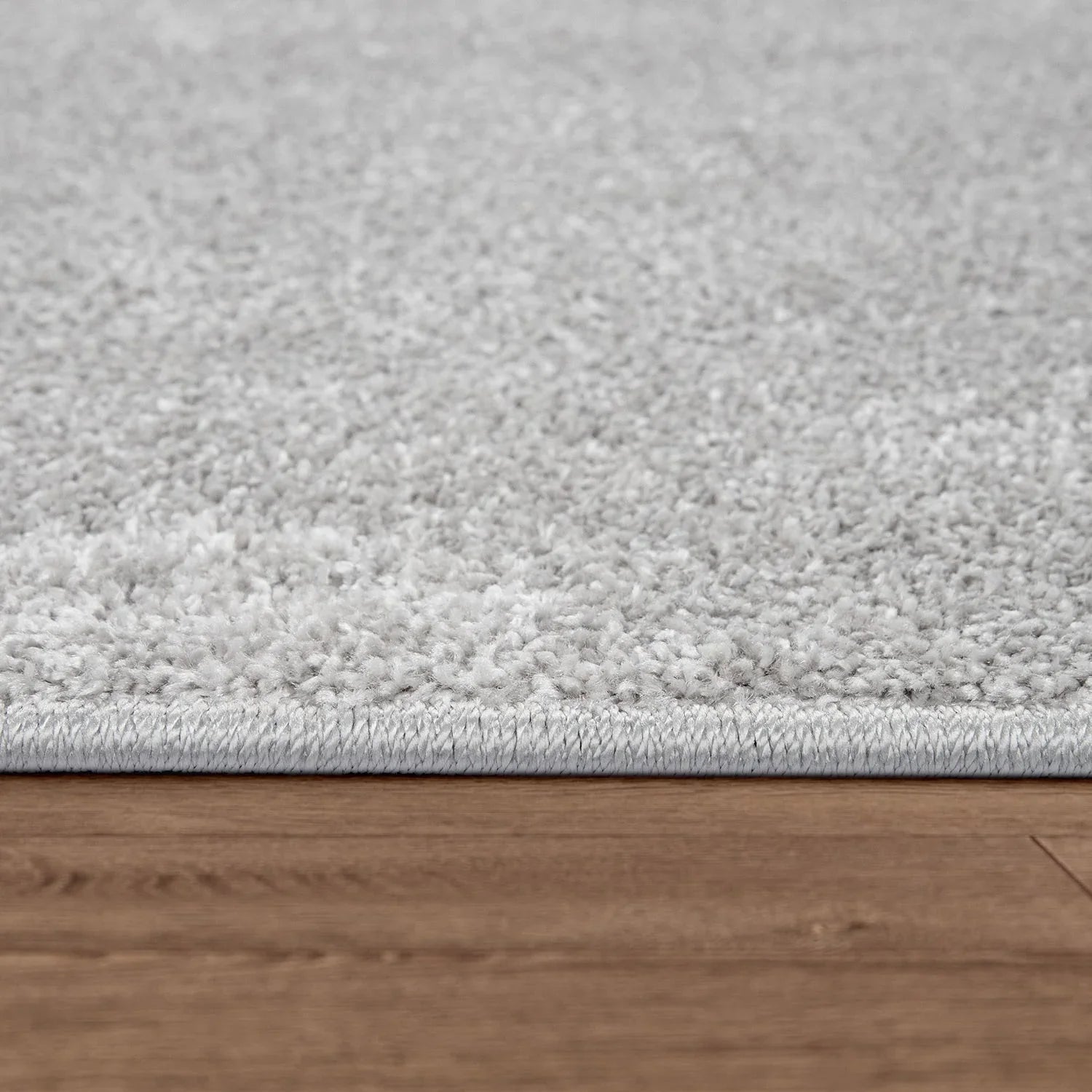 Solid Flatweave Rug Porto for Living Room - Silver RugYourHome