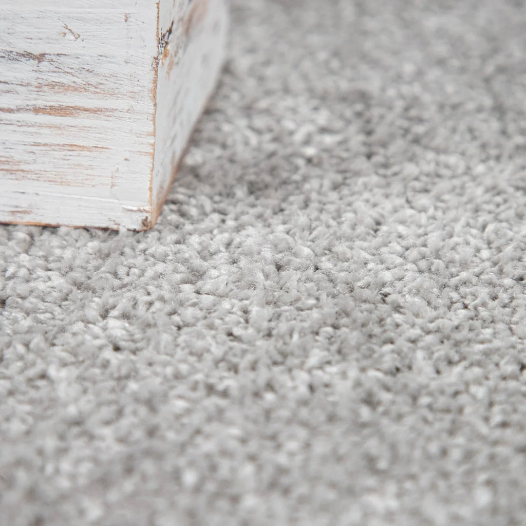 Solid Flatweave Rug Porto for Living Room - Silver RugYourHome