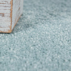 Solid Flatweave Rug Porto for Living Room - Light Blue RugYourHome