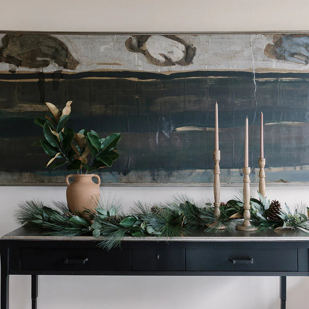 Terracotta vase with handles, earthy tone, ceramic décor - House of Avana