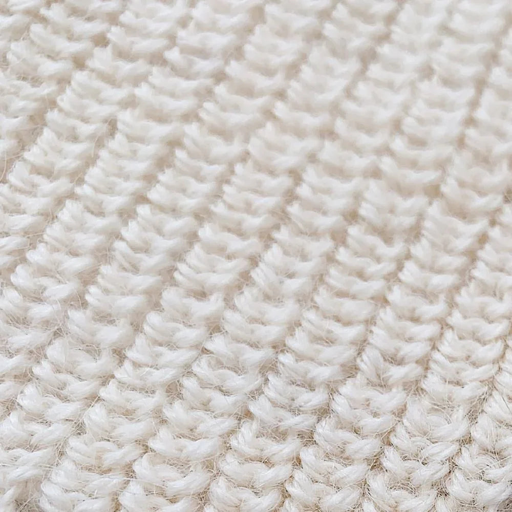 Textured Alpaca Beanie Hat