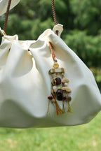 "Autumn Mobile" Wood Branch Flower Tassel