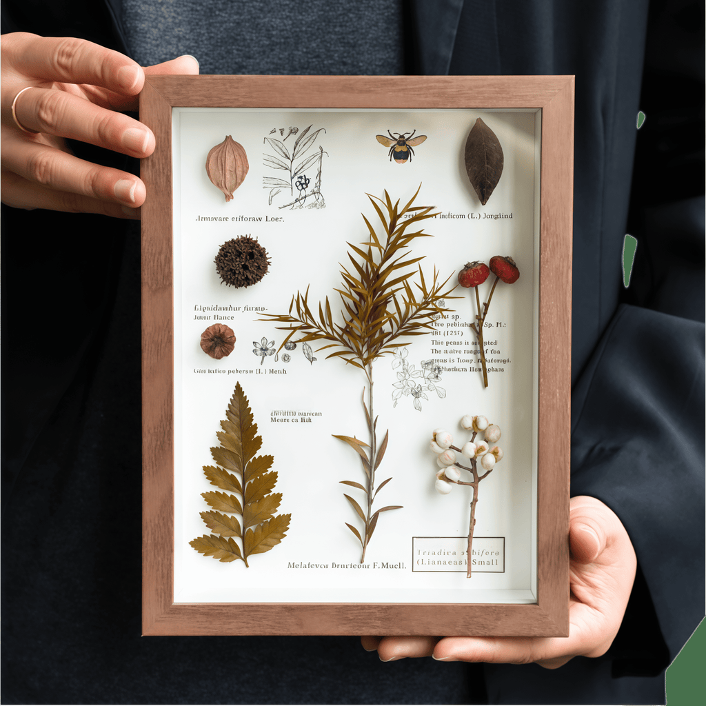 "The Botanist's Journal" Pressed Flower Art Frame