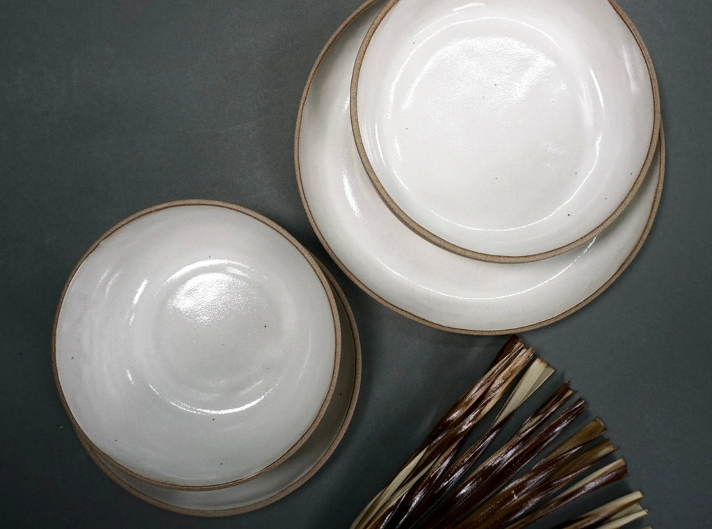 The Dinnerware Set - Gray/White New York Handcrafted