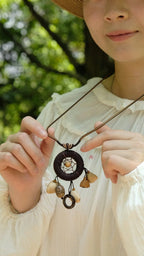 "The Dream Weaver" Dreamcatcher Seed Necklace