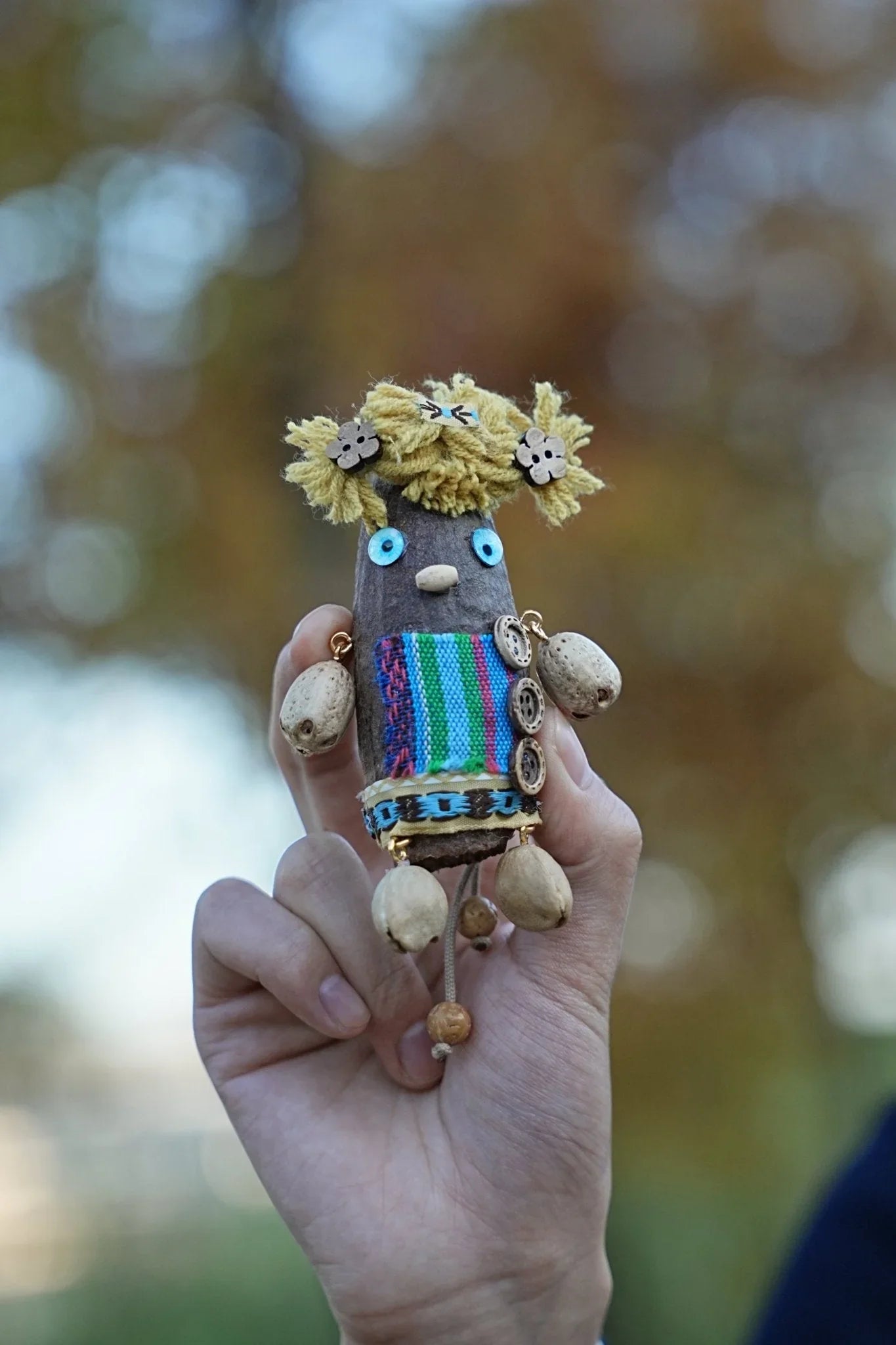 "The Forest Scarecrow" Seed Doll Charm