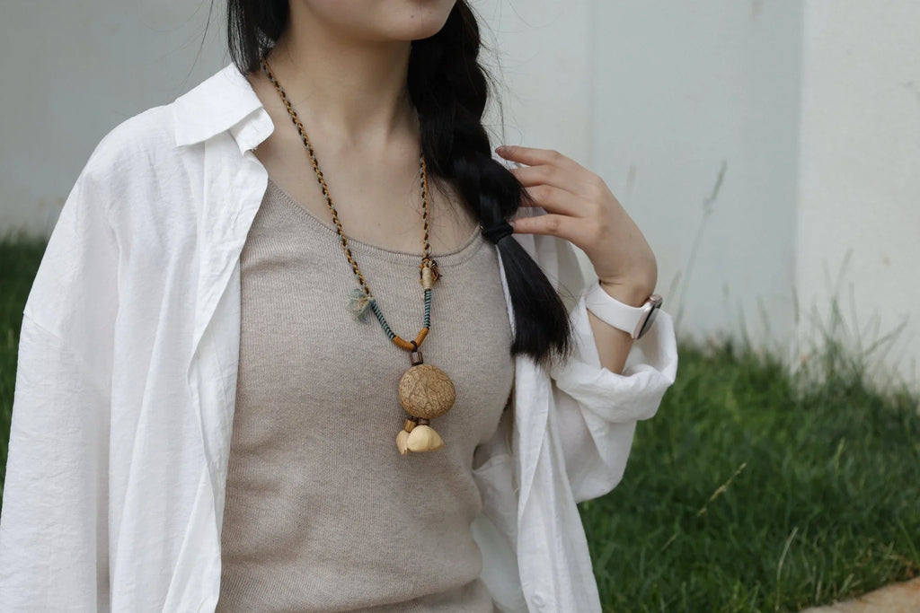 "Forest Traveler" Seed Pod Necklace