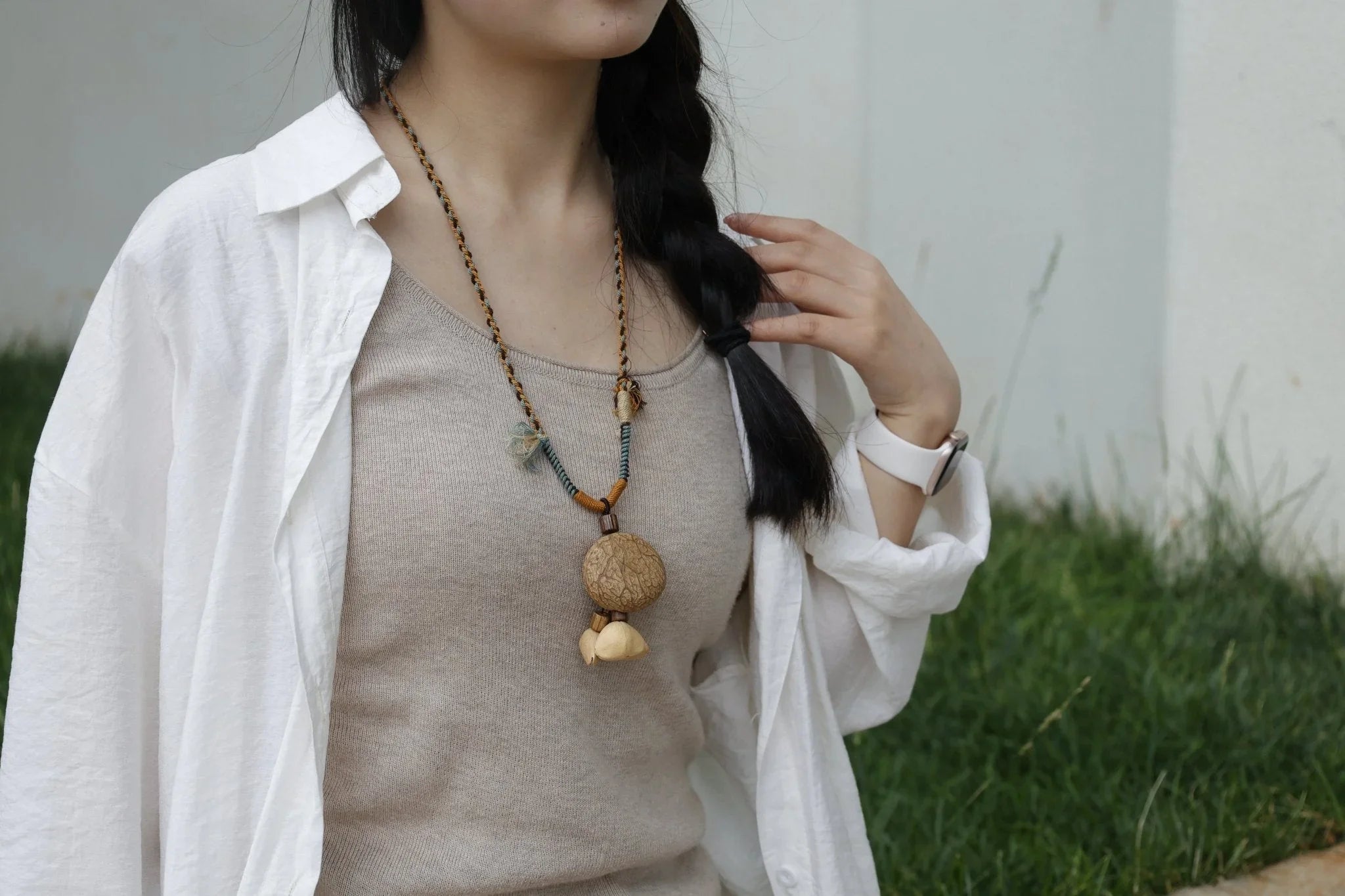 "Forest Traveler" Seed Pod Necklace