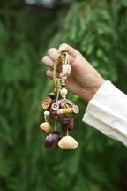 "Forest Wanderer" Seed Coconut Shell Bag Charm