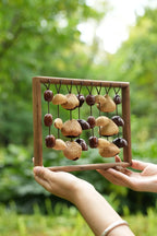 "Fruit Bell Harp" Vertical Seed Sound Sculpture