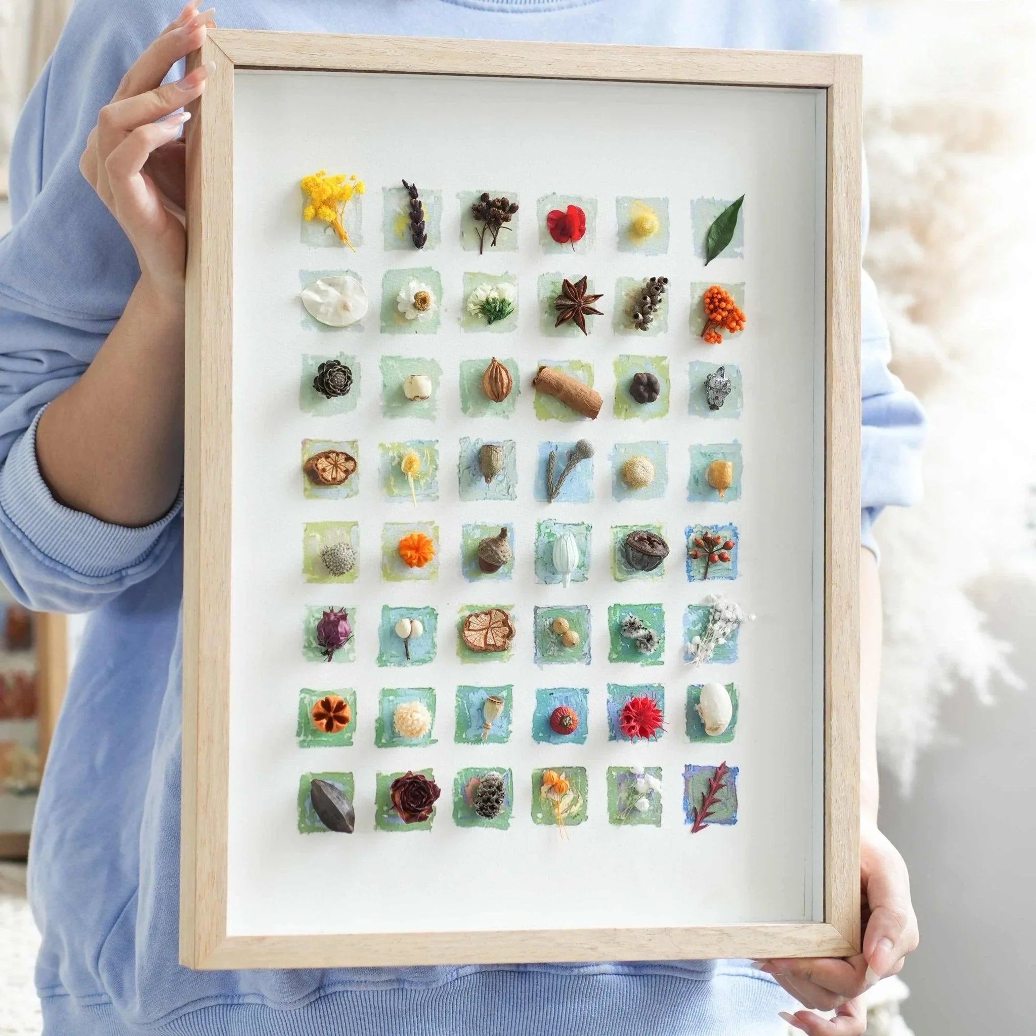 "The Grand Botanical Mosaic" Specimen Shadow Box