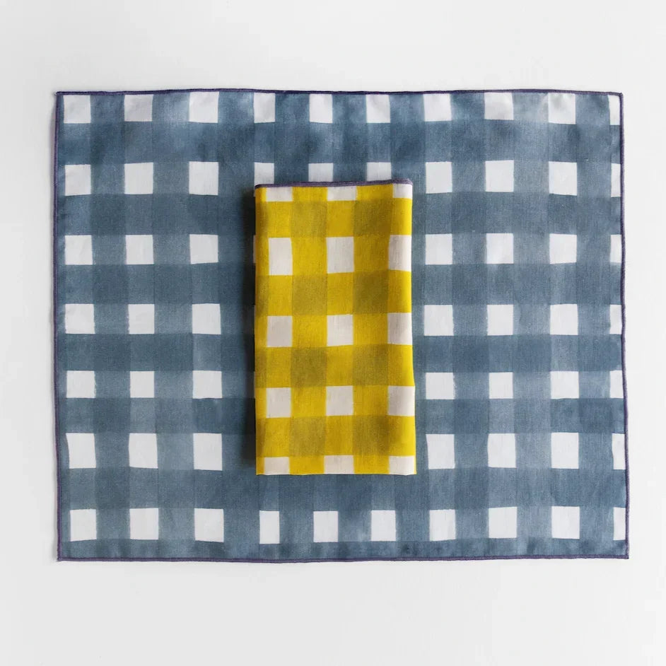 The Grey Cross Hatch x Yellow Cross Hatch Set www.goldie-home.com