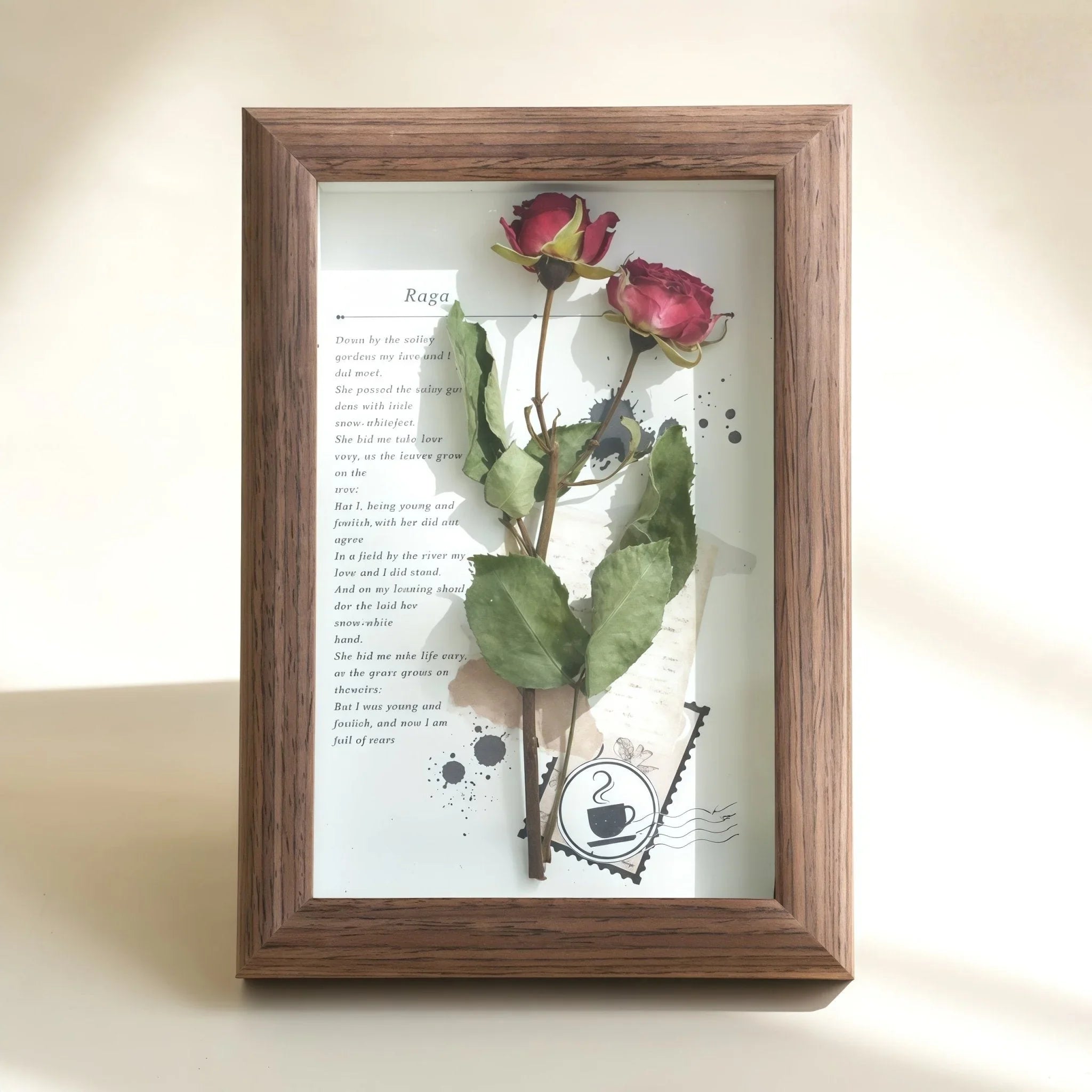 "The Landscape Garden"  Real Flower Shadow Box