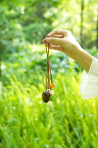 "Little Harvest" Crocheted Fruit Seed Charm