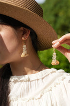 "Morning Dew" Seed Crystal Earrings