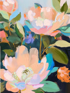 The Peonies Arrived Today Art Print – Bright & Joyful Wall Decor, front view - House Of Avana