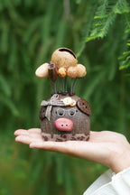 "The Scholar Piggy" Seed Pig Doll