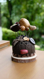 "The Scholar Piggy" Seed Pig Doll