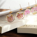 "The Secret Garden" Pressed Flower Earring Set
