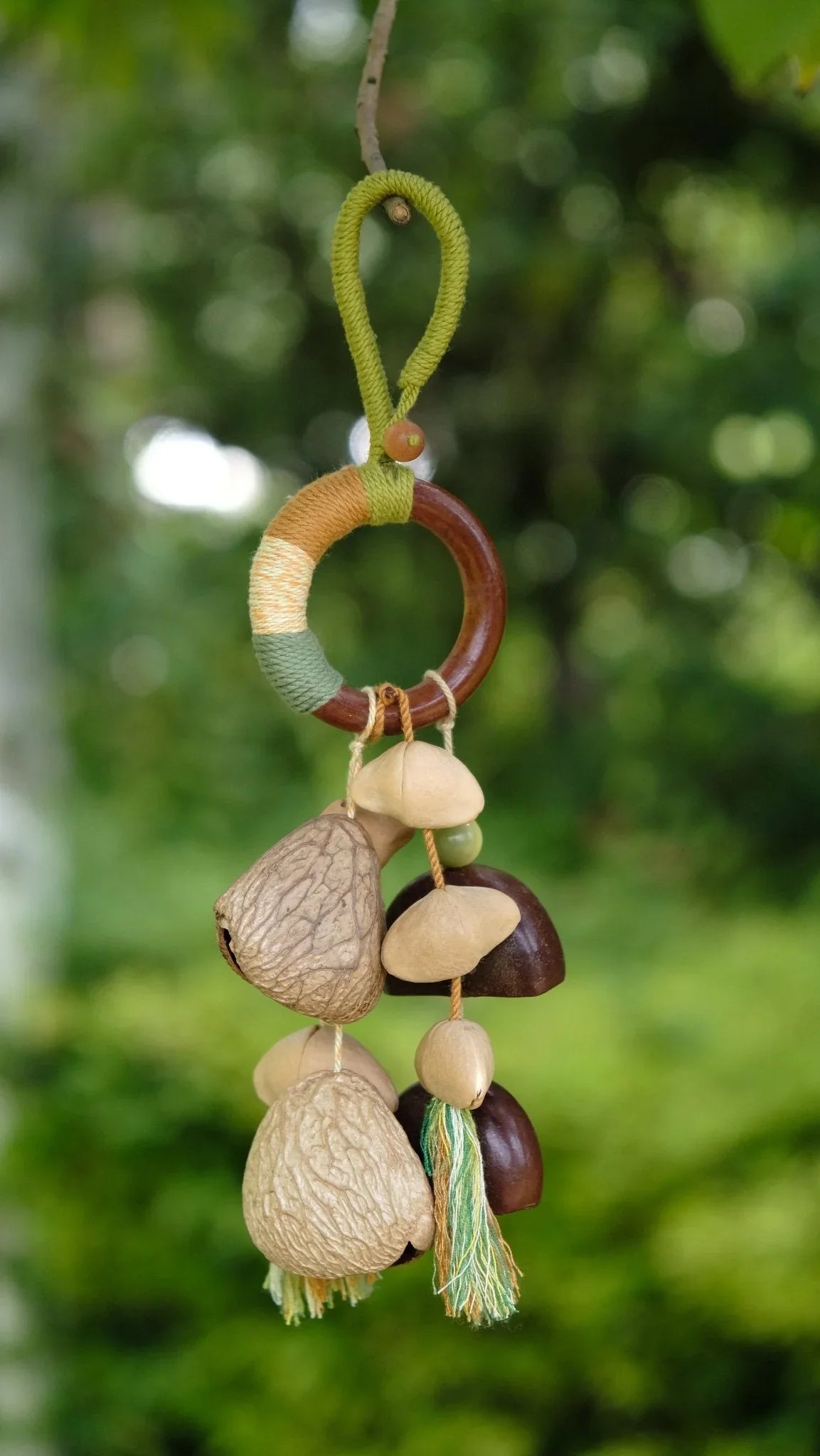 "Woodland Ring" Totem Hoop Seed Charm