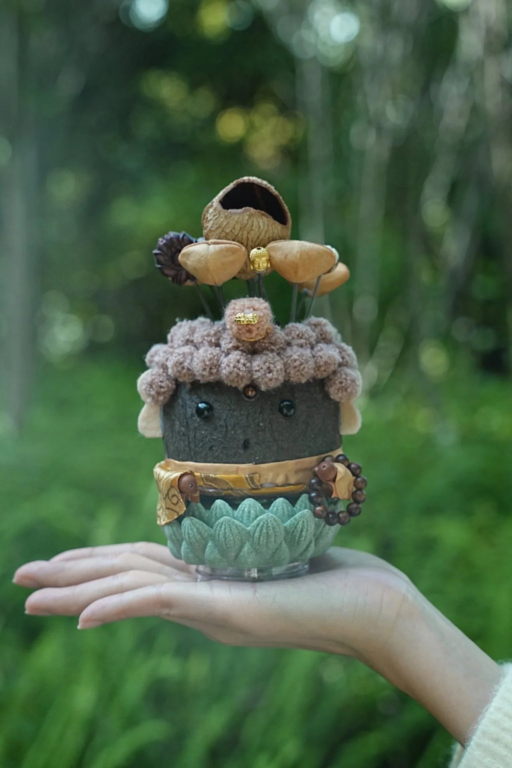 "Zen Master" Seed Buddha Doll