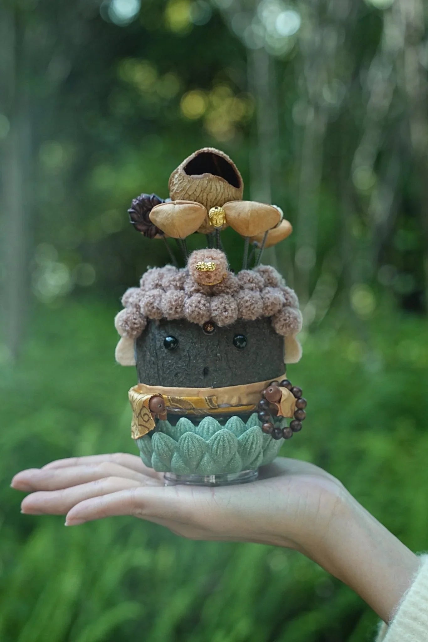 "Zen Master" Seed Buddha Doll