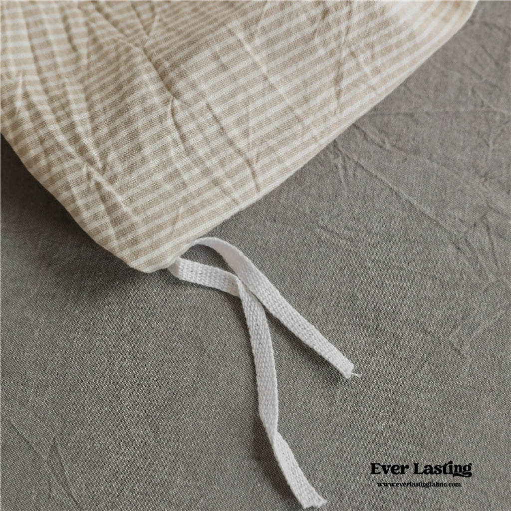 Thin Stripe Bedding Set / Blue Ever Lasting