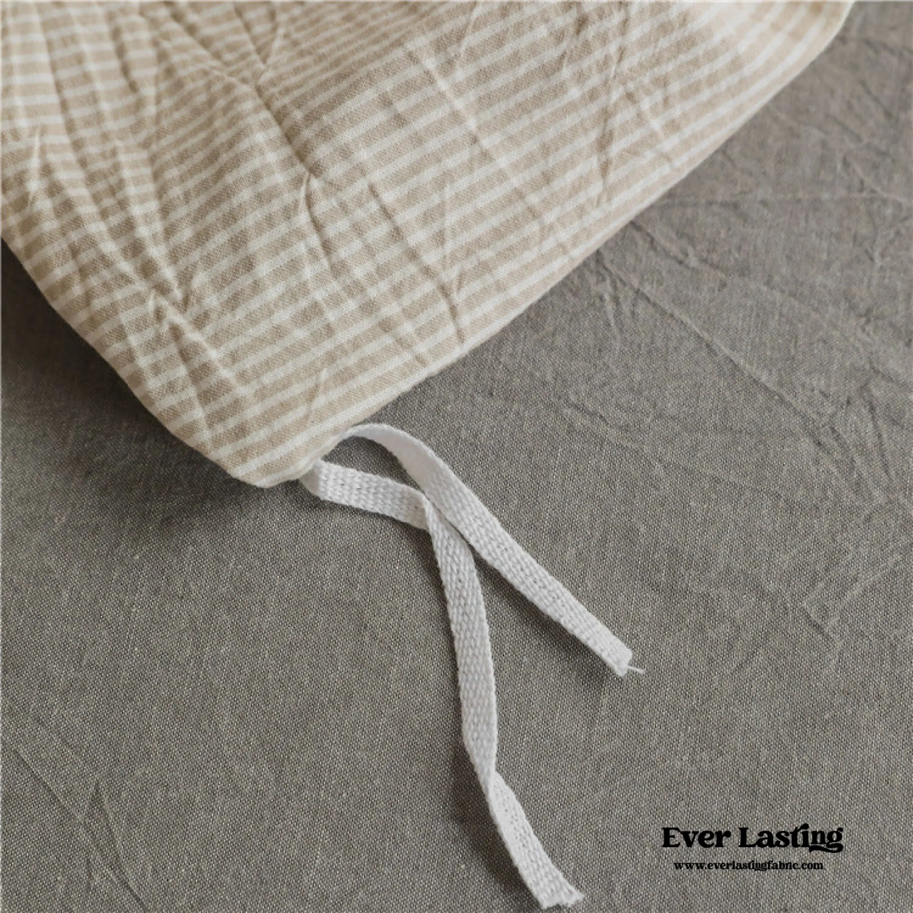 Thin Stripe Bedding Set / Blue Ever Lasting
