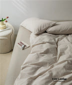 Thin Stripe Bedding Set / Blue Ever Lasting