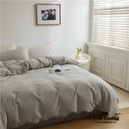 Thin Stripe Bedding Set / Blue Ever Lasting