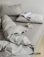 Thin Stripe Bedding Set / Blue Ever Lasting