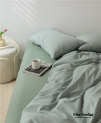 Thin Stripe Bedding Set / Blue Ever Lasting