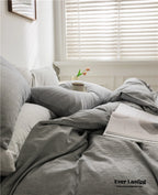 Thin Stripe Bedding Set / Blue Ever Lasting