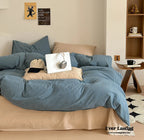 Thin Striped Bedding Set / Red Ever Lasting