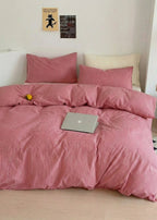 Thin Striped Bedding Set / Red