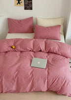 Thin Striped Bedding Set / Red