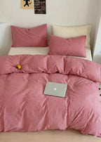 Thin Striped Bedding Set / Red