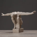 Human Body Art Sculpture Thinker Statues Resin Art Craft Figure Home Decoration Accessories Room Living Room Decoration - House Of Avana