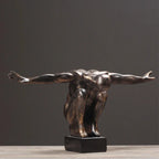 Human Body Art Sculpture Thinker Statues Resin Art Craft Figure Home Decoration Accessories Room Living Room Decoration - House Of Avana