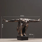 Human Body Art Sculpture Thinker Statues Resin Art Craft Figure Home Decoration Accessories Room Living Room Decoration - House Of Avana
